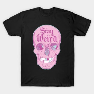 Stay Weird Pastel Goth Skull T-Shirt